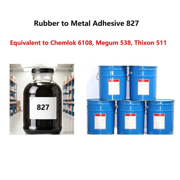 Rubber to Metal Adhesive 827 for surface treatment and one-coat, suitable for various rubbers